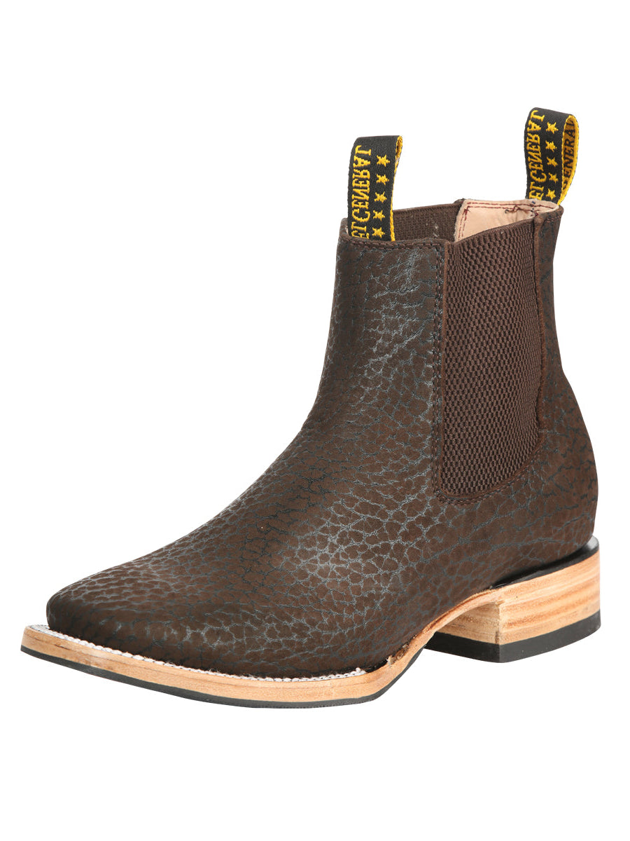 El General Men’s Ankle Boots - Bull Shoulder Leather Moka 45341