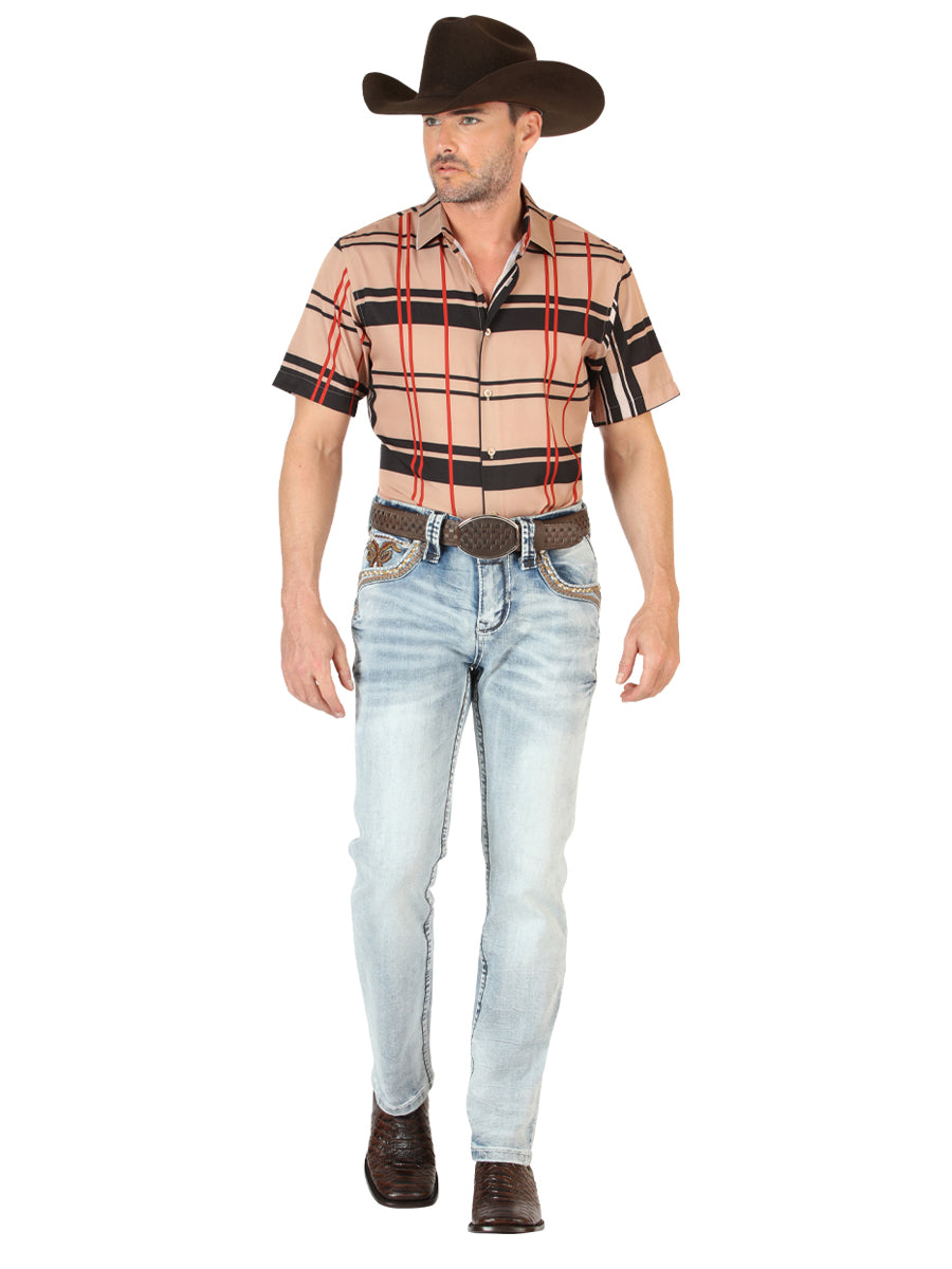 Centenario Men's Premium Denim Boot Cut Pants - Light Blue 45531