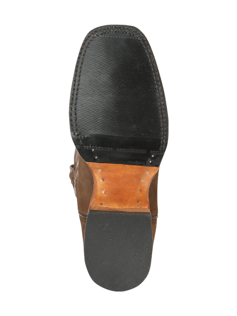 El General Men's Rodeo Boots - Nobuck Camel 45568