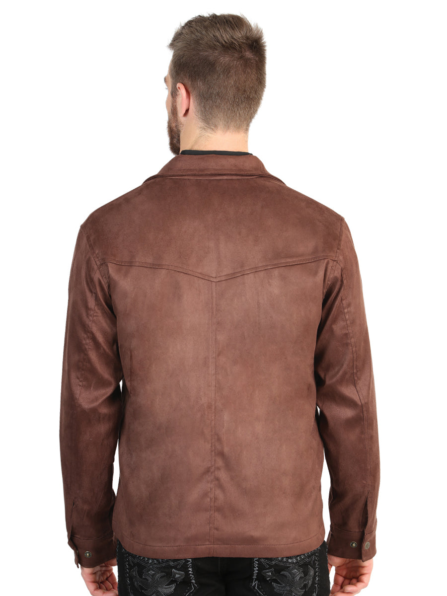 El General Men’s Suede Jacket - Brown
 45649
