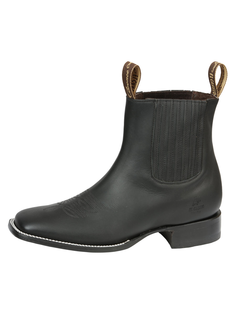 El Canelo Men’s Matte Black Boots 45755