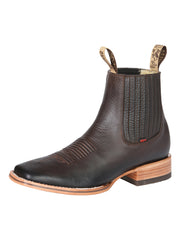 El Besserro Men's Leather Ankle Boot - Made in Mexico - Choco 45878