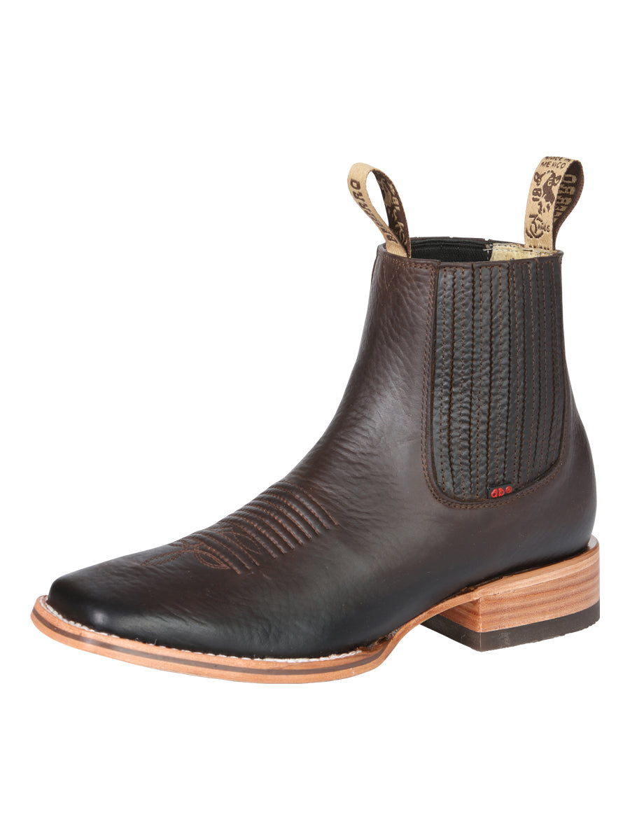 El Besserro Men's Leather Ankle Boot - Made in Mexico - Choco 45878