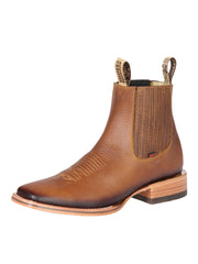 El Besserro Men's Leather Ankle Boot - Made in Mexico - Honey 45879