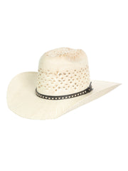 Men's El General 20X Palm Straw Western Hat - Bangora Ringers 45882