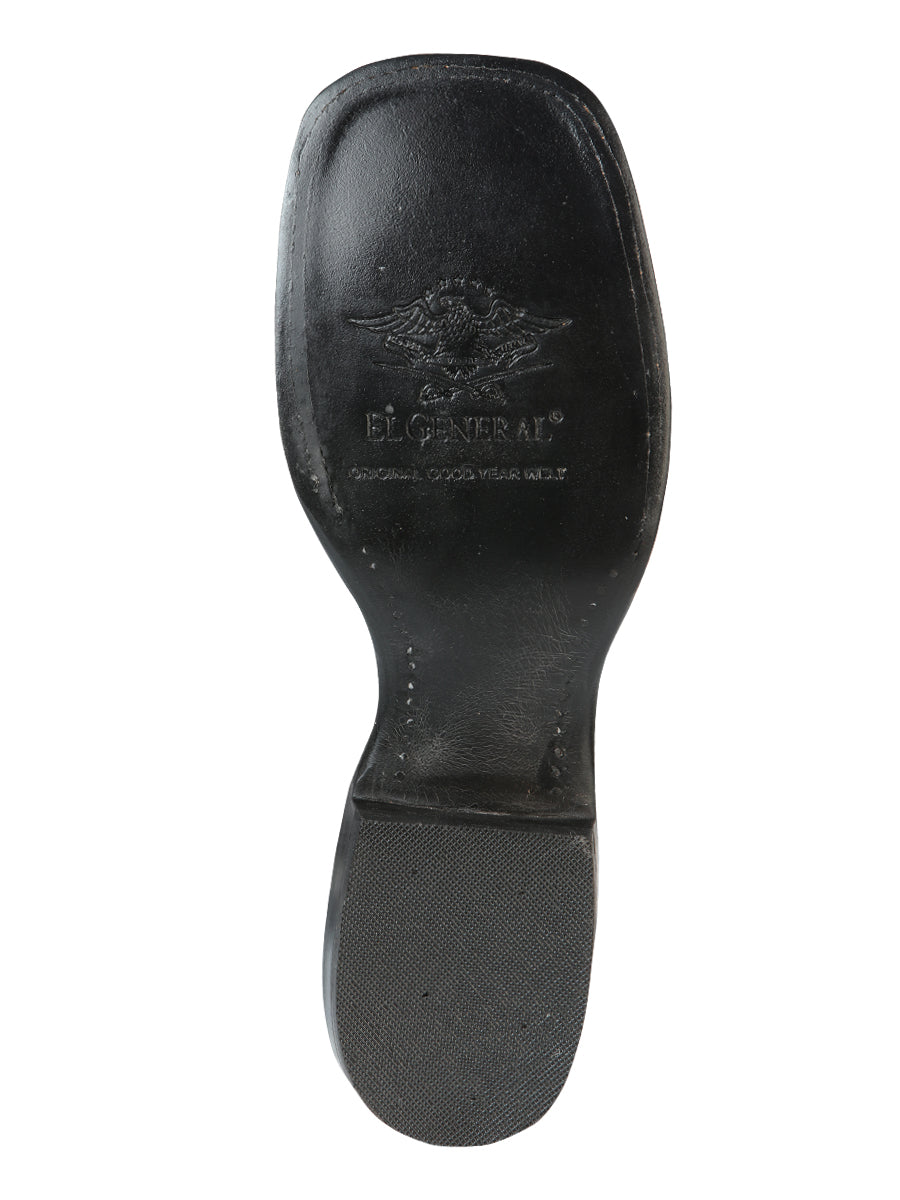 El General Rodeo Boot - Printed Ostrich Black 51240