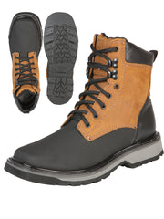 El General Men's Lace-Up Work Boot - Black/Sand 51267