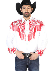 El Señor de los Cielos Embroidery Shirt White/Red 126708