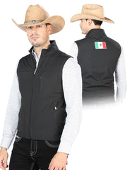 Mens El General Suede Vest Black 170078