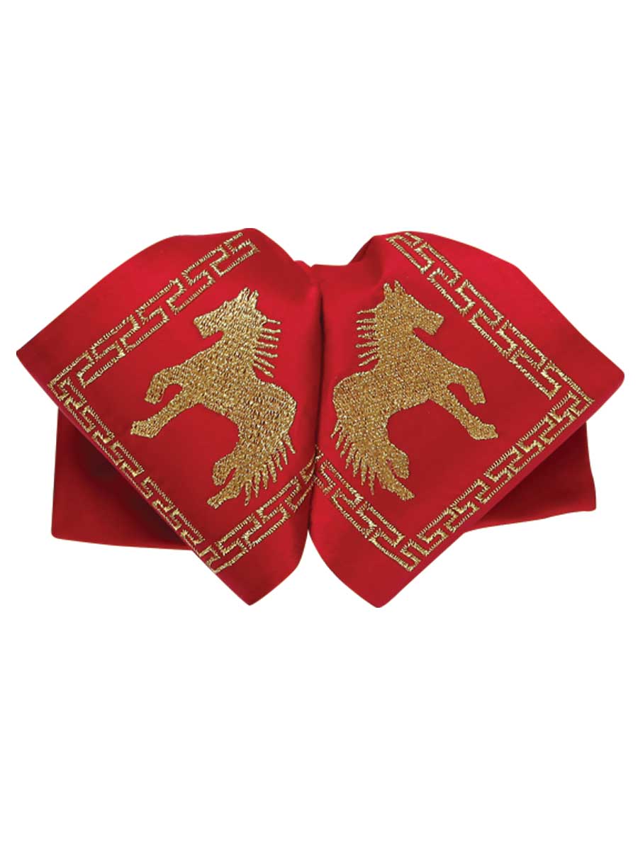 Adult 
Mexican Charro Bow Tie 100% Polyester Red/Gold 600122