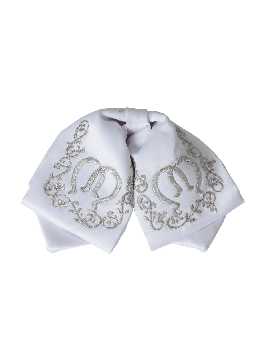 Kids 
Mexican Charro Bow Tie 100% Polyester White/Silver 600397
