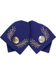 Adult 
Mexican Charro Bow Tie 100% Polyester Royal Blue/Silver 601105