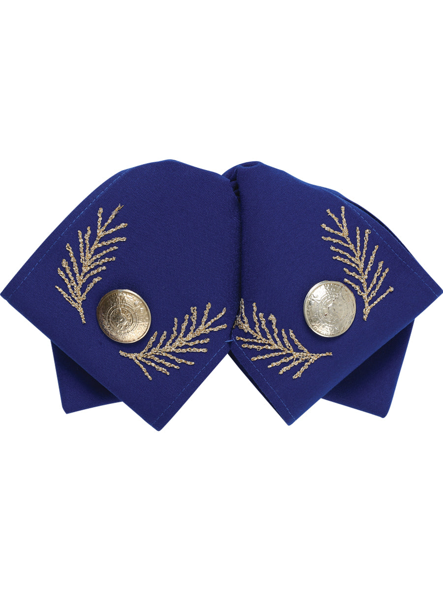 Adult 
Mexican Charro Bow Tie 100% Polyester Royal Blue/Silver 601105
