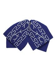 Adult 
Mexican Charro Bow Tie 100% Polyester Royal Blue/Silver 601115
