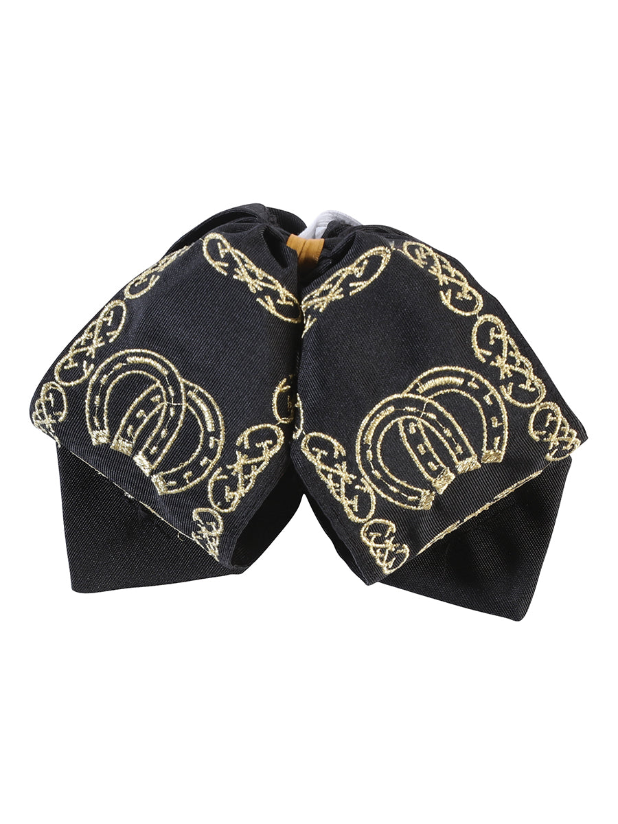 Kids 
Mexican Charro Bow Tie 100% Polyester Black/Gold 601763