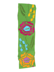 Artisanal Embroidered Belt Floral 100% Acrylic Green 602264